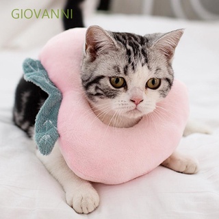 Giovanni Cat Elizabeth círculo suave recuperación collar Anti-mordida collar tapa después de la cirugía Anti-lamer perro Protector transpirable gato cono/Multicolor