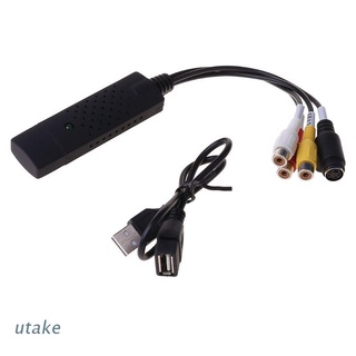 Utake USB Video Capture tarjeta adaptador TV DVD VHS DVR convertidor para PC CCTV cámara