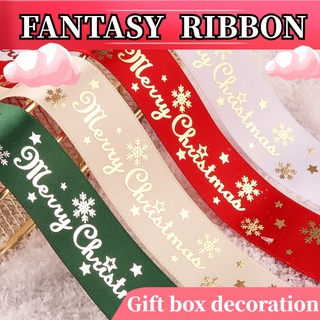 9 metros rollo de 2,5 cm decoración de navidad regalo embalaje cinta para hornear pastel arco cinta