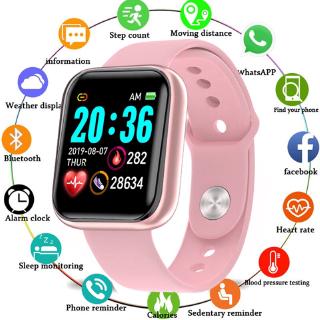 Reloj inteligente y68 impermeable deportivo con monitor de frecuencia cardíaca y68