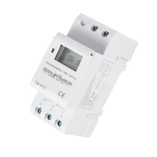 Sinotimer Tm-615H-30A Electronic Weekly 7 Days Programmable Digital Time Switch Relay Timer Control Ac 220V 30A Din Rail Mount (2)