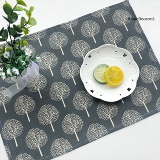 【Ready Stock】BAR-Placemat Eco-friendly Napkins Design Fabric Rectangle Table Mat Supplies for Kitchen (8)