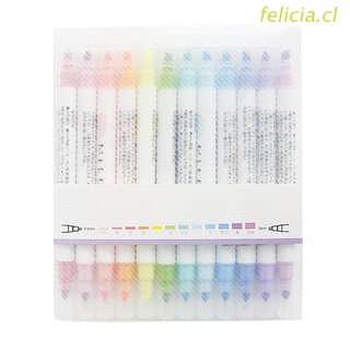 felicia Highlighter Markers for Adults Kids in the Home School Office Highlighters Pastel Gel Highlighters Double-headed