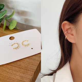 K oro pendientes de circón Clips de oreja exquisito ajustable Clips de oído accesorios diarios