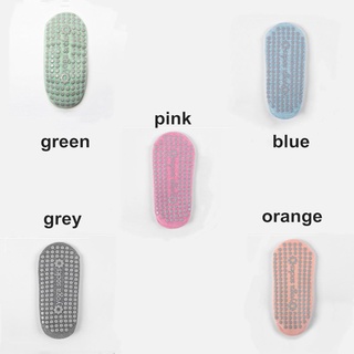 TEENCE Calcetines de yoga antideslizantes de color sólido para mujer Suela de silicona de algodón puro transpirable (3)