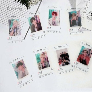 Kuhong Kpop BTS tarjetas fotográficas Love Yourself impreso transparente Fans moda