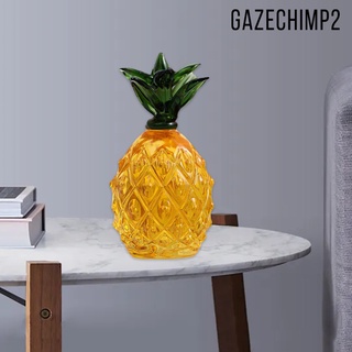 [GAZECHIMP2] 3d simulación de cristal piña ornamento pisapapeles fruta figura de arte