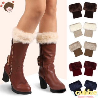 CUBIZE New Leg Warmers Socks Winter Boot Warmers Boot Socks Women Fashion Solid Color Girls Knitting/Multicolor