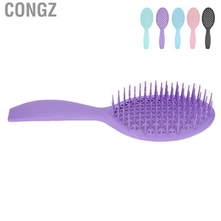 congz peine de dientes ancho húmedo seco hueco diseño masaje para el hogar peluquería