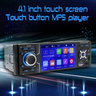 JSD-3001 Single DIN Car Stereo 4.1 inch Touch Screen FM Radio + AUX Cable (7)