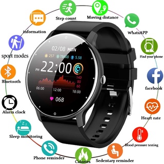 zl02 Smart Watch Hombres Pantalla Táctil Completa Deporte Fitness Reloj IP67 Impermeable memorial (1)