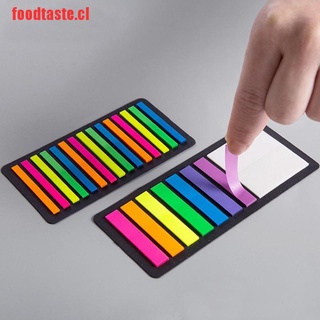 [foodtaste] 160/300 pzs pestañas de índice fluorescentes transparentes Color S (6)
