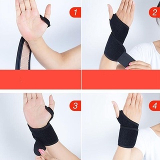 NEWITT 1pair Wristband Magnet Wrist Sports Wristband Health Care Keep Warm Support Brace Guard Men Women Self-heating Wrist Protector Tourmaline Pain Relief/Multicolor (7)