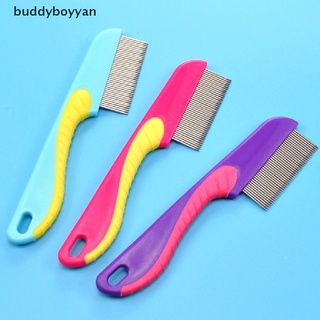 [buddyboyyan] Peine de rastrillo para mascotas/recortador de pelo/perro/gato/alfileres de acero inoxidable/herramienta de limpieza caliente