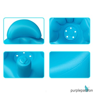 Purp-baby inflable hogar multiusos baño taburete silla de ducha inflable sofá para niñas niños (6)