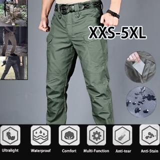 IX7 Pantalones Tácticos Al Aire Libre De Los Hombres De Camuflaje De Entrenamiento Multi-Bolsillo Monos Ejército Ventilador