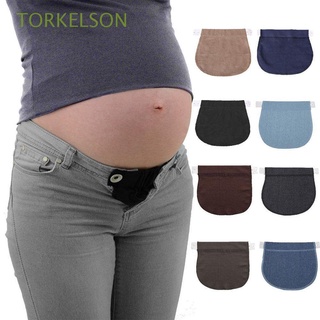 TORKELSON Mujeres Embarazo Cintura Alargamiento De La Extensor De Tela De Maternidad Cinturón Portátil Apoyo Embarazada Accesorios De Costura Elástica Extensión Ajustable Pantalones Extendidos