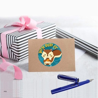 sing 500 unids/rollo de dibujos animados animal escuela maestro recompensa pegatinas motivar a los estudiantes pegatina para álbum de recortes tarjetas manualidades decoración regalos etiquetas