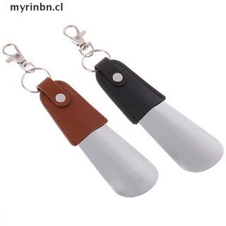 myrinbn: llavero de acero inoxidable resistente de cuero, mini cuchara para ancianos, portátil, zapato cl