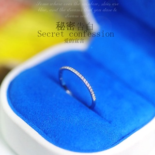 Anillo que no se desvanece anillo de dedo índice simple femenino anillo de oro rosa con micro incrustaciones