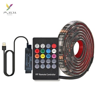 [Yld] SMD 5050 USB LED música Control tira de luz RGB cinta Flexible cinta de la lámpara (1)