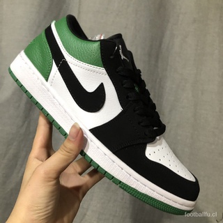 nike zapatos deportivos hot sale air jordan 1 x sb low aj1 toe blanco/verde/negro zapatos para correr