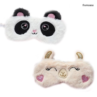 Fru : Máscara De Ojos Para Dormir De Panda De Dibujos Animados , Diseño De Animales , Bordado De Felpa