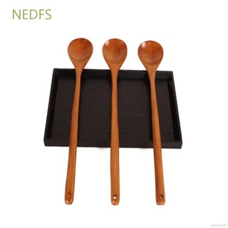 Nedfs cuchara Para niños De bambú con mango largo Para cocina/Sopa/multicolores