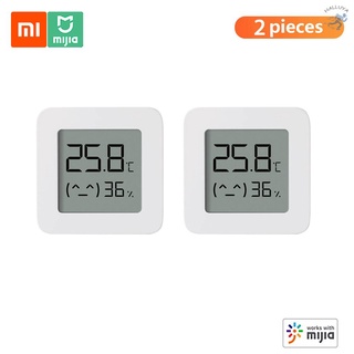 2 pzas termómetro Xiaomi BT inalámbrico inteligente eléctrico Digital higrómetro Sensor de humedad funciona con Mijia APP