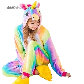 [] Xhh95d nuevo Unicornio Onesie Kigurumi pijamas conjunto adulto Unisex Unicornio pijamas disfraz ropa de dormir para hombres mujeres traje de invierno