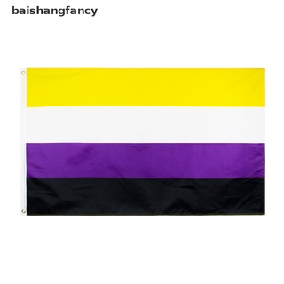 Bsfc 90x150cm NB Pride Genderqueer GQ Gender Identity NONBINARY Non-Binary flag Fancy