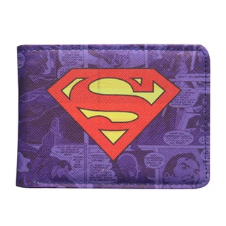 Marvel Super Hero Series Superman cartera Unisex cuero cartera de dibujos animados monedero para niños regalo fresco