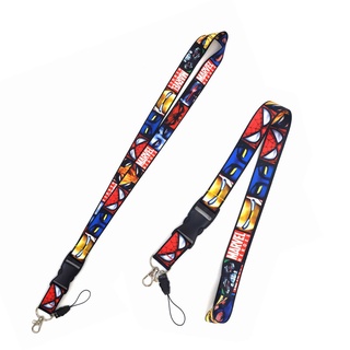 [In Stock] Marvel Lanyard for Mobile Phone Neck Straps Keychain ID Card Holder