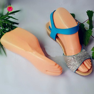 1 Par De Plástico Duro Pies Adultos Maniquí Modelo De Pie Herramientas Para Exhibición De Zapatos