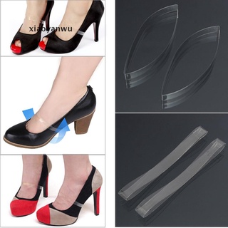 [xiaoyanwu] 1 Pair Clear Transparent Invisible High Heel Shoe Straps For Holding Loose shoes [xiaoyanwu]