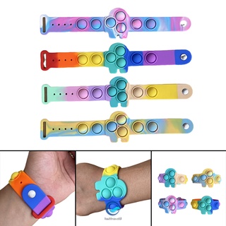 Pulsera de descompresión de silicona colorida Reusab no fácilmente deformado rompecabezas prensa dedo burbujas juguete para niños adultos