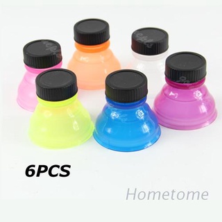 home 6pcs reutilizable útil snap on tops snap puede botella tapa para soda fría bebida tapa