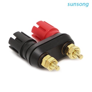 sunsong dual 4mm banana plug jack socket binding post para altavoz amplificador terminal