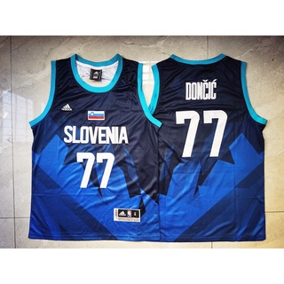2021 new tokyo juegos olímpicos slovenija #77 luka doncic azul nba jersey hombres baloncesto camisetas