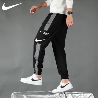 Nike100 % Original Auténtico De Los Hombres De La Moda De Gran Tamaño Leggings Reflectante Logotipo Deportivo Casual Pareja Pantalones (1)