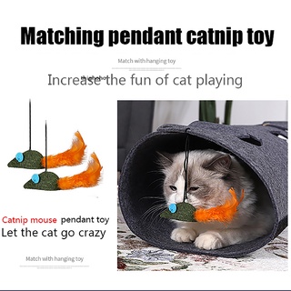 thighoho diy gato túneles juguete,cat túnel fieltro tubos, multifuncional gatito juego estera cl
