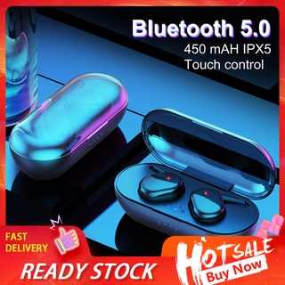 go y30 tws bluetooth 5.0 auriculares portátil tocar control impermeable in-ear auriculares inalámbricos para deportes
