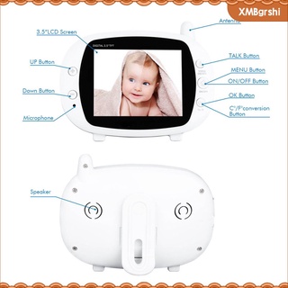 3.5\\\\"monitor de bebé 2.4ghz lcd inalámbrico audio talk nightvision vídeo digital ue