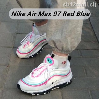 ❈ ✚ 92 Colores Air Max 97 Rojo Azul Zapatos Deportivos Transpirables Para Correr Para Las Mujeres (1)
