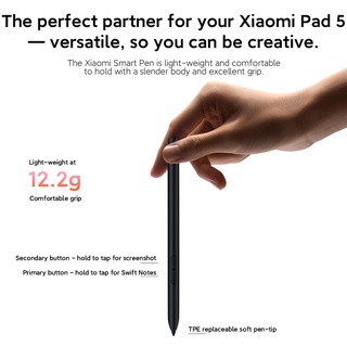 xiaomi lápiz capacitivo para xiaomi pad 5 pro tablet xiaomi smart pen 240hz frecuencia de muestreo pluma magnética 18min completamente cargada (6)