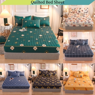 Protector de colchón sábana bajera ajustable suave transpirable cubierta de colchón engrosado de algodón cubierta de cama Cadar