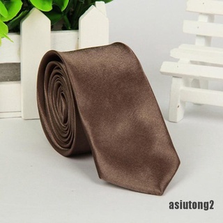 (asiutong2) Nuevo clásico sólido liso de 22 colores Jacquard tejido mezcla de seda de los hombres corbata corbata corbata (5)