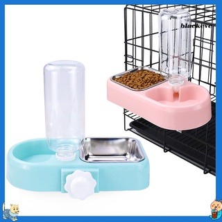 Be-No-Spill colgante doble tazón gato perro agua potable alimentador de alimentos suministros para mascotas (1)