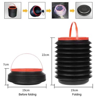 accesorios de coche retráctil plegable botes de basura portátil de almacenamiento de agua cubos para coches al aire libre cubos de pesca (6)