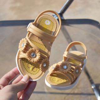 Sandalias de bebé de verano de 1-3 años de edad/cómodo fondo suave bebé zapatos de caminar/niños antideslizantes niños y niñas fondo suave pequeñas flores rotas